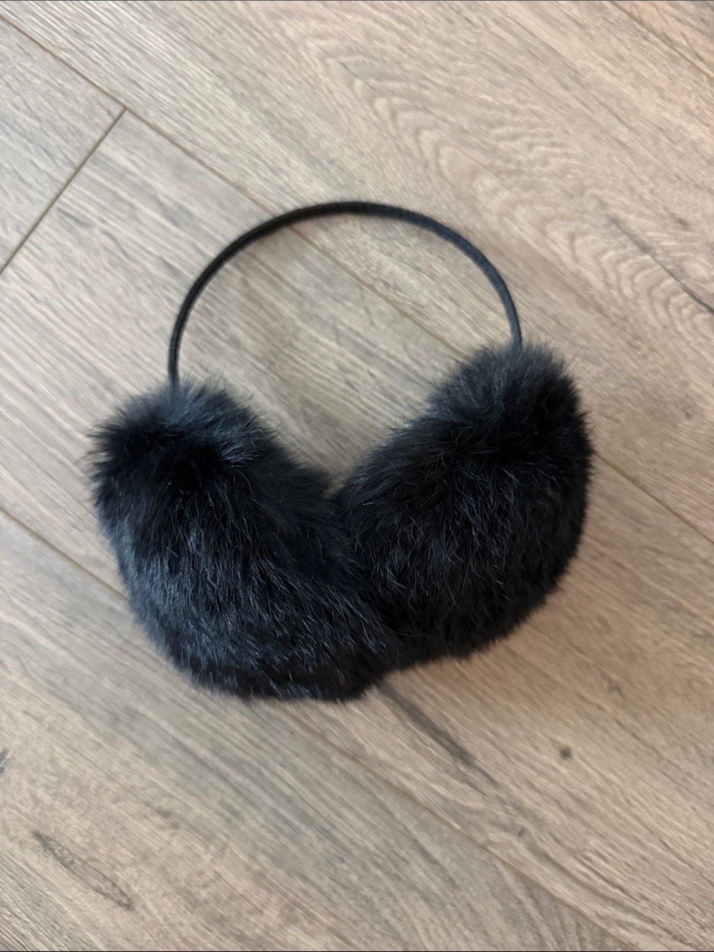 BCBG Maxazria Rabbit Fur Winter Earmuffs